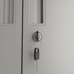 SZAFA METALOWA BIUROWA NA DOKUMENTY AKTA KLUCZ WARSZTATOWA DO GARAŻU SZARA