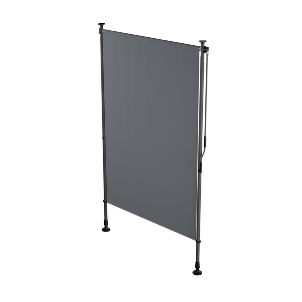 MARKIZA PIONOWA 120x310 CM ROZPOROWA BALKONOWA TARASOWA ROLETA ANTRACYTOWA
