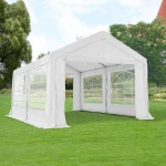NAMIOT OGRODOWY 3X4M PAWILON IMPREZOWY HANDLOWY DRZWI BIAŁY UV WODOODPORNY