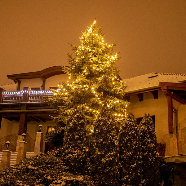 LAMPKI CHOINKOWE 200 DIOD LED OZDOBA ŚWIĄTECZNA ŁAŃCUCH ŚWIETLNY + PILOT