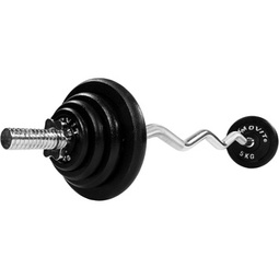 ZESTAW 26 KG GRYF ŁAMANY SZTANGA 120CM OBCIĄŻENIA