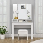 PUFA TABORET HOKER MELLY DO TOALETKI KOSMETYCZNEJ PODUSZKA Z EKOSKÓRY BIAŁY