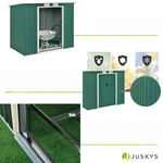 DOMEK NARZĘDZIOWY M 4m3 OGRODOWY METALOWY SCHOWEK GARAŻ ZIELONY + FUNDAMENT