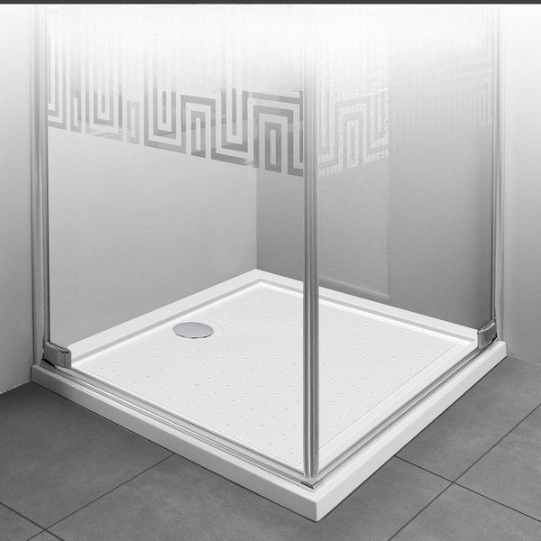 BRODZIK PRYSZNICOWY PROSTOKĄTNY POSADZKOWY 100x80 AKRYLOWY BIAŁY SLIM 5 CM