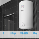 BOJLER 80L ELEKTRYCZNY PODGRZEWACZ WODY 1500W EMALIOWANY ZBIORNIK