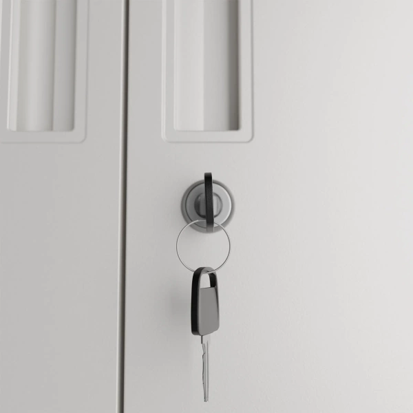 SZAFA METALOWA BIUROWA NA KLUCZ DOKUMENTY AKTA MEDYCZNA DO GABINETU BIAŁA