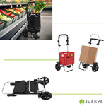 WÓZEK 3w1 NA ZAKUPY ZAKUPOWY 56 L TORBA NA KÓŁKACH SKŁADANY LEKKI CZARNY