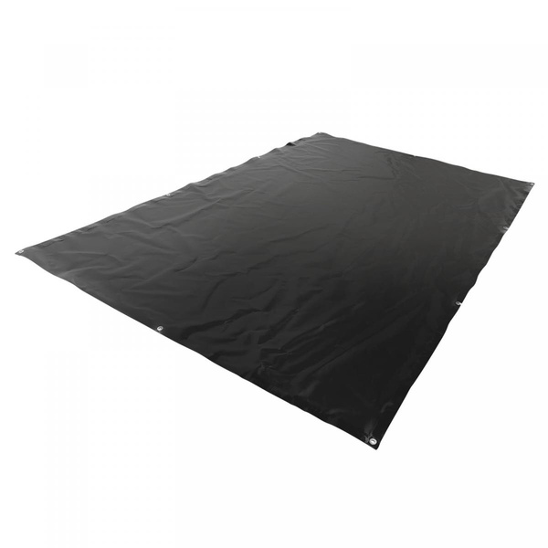 CZARNA PLANDEKA 4x5 M 650G/M2 PRZEMYSŁOWA OCHRONNA Z OCZKAMI OKRYCIOWA