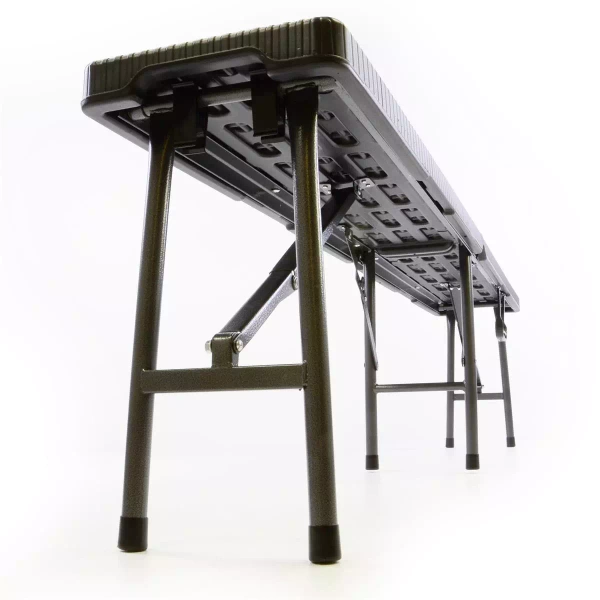 2x ŁAWKA SKŁADANA180 CM BANKIETOWA CAMPINGOWA CZARNA STYL RATTAN DO 200 KG