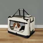 BEŻOWA TORBA TRANSPORTOWA SKŁADANA KOJEC DLA PSA KOTA TRANSPORTER L