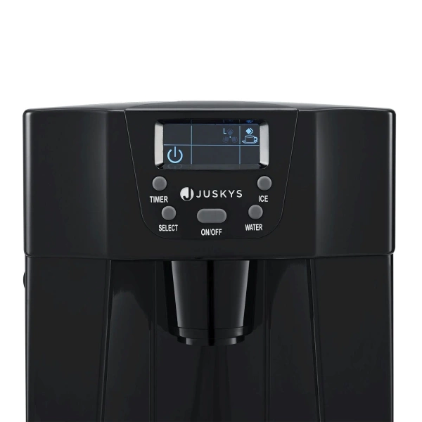 KOSTKARKA DO LODU MASZYNA DO KOSTEK 12KG LÓD DYSTRYBUTOR WODY CZARNY