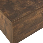 WISZĄCA SZAFKA NOCNA 2 SZUFLADY 40x29x30 CM DREWNOPODOBNA RUSTYKALNA