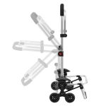 WÓZEK 3w1 NA ZAKUPY ZAKUPOWY NA SCHODY TORBA NA KÓŁKACH SKŁADANY SZARY