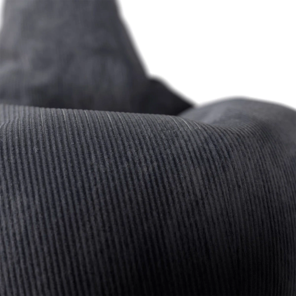 FOTEL RELAKSACYJNY TELEWIZYJNY WYPOCZYNKOWY GAMINGOWY Z PUFĄ CIEMNY SZARY L