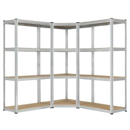 3x ZESTAW REGAŁ METALOWY MAGAZYNOWY 160x80x40 960KG PIWNICA WARSZTAT GARAŻ