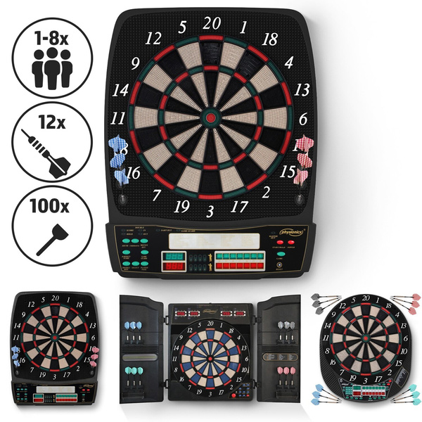 DART TABLICA ELEKTRONICZNA TARCZA DO DARTA GRY W RZUTKI 12x LOTKI BULL V1