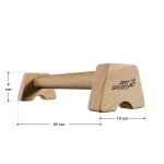 2x UCHWYTY DO POMPEK DREWNIANE PORĘCZE PARALETKI L ANTYPOŚLIZGOWA PODSTAWA