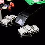 POKER ZESTAW 300 ŻETONÓW LASEROWYCH KUFEREK ALU KARTY MATA TASOWARKA ŻETONY
