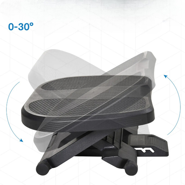 PODNÓŻEK BIUROWY Z REGULACJĄ WYSOKOŚCI ERGONOMICZNY ANTYPOŚLIZGOWY V2