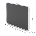 LEKKI STOLIK KEMPINGOWY SKŁADANY 80×60×70 CM Z UCHWYTEM