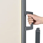 BEŻOWA MARKIZA BOCZNA 500x180 CM WYSUWANA ROLETA OSŁONA TARASOWA PARAWAN 