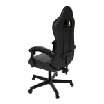 FOTEL GAMINGOWY BIUROWY KUBEŁKOWY ERGO DLA GRACZA OBROTOWY HYPERSEAT CZARNY