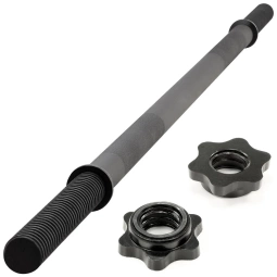 GRYF PROSTY Z GWINTEM 160 CM / 30 MM CZARNA SZTANGA