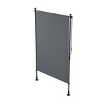 MARKIZA PIONOWA 120x310 CM ROZPOROWA BALKONOWA TARASOWA ROLETA ANTRACYTOWA