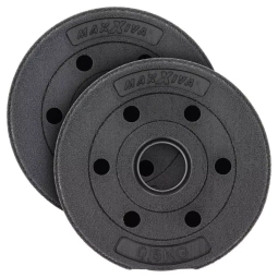 2x OBCIĄŻENIA BITUMICZNE HANTLE OBCIĄŻNIKI TALERZE 2x 0,5KG 31MM DO HANTLI