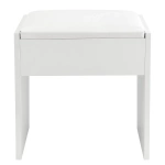 PUFA TABORET HOKER MELLY DO TOALETKI KOSMETYCZNEJ PODUSZKA Z EKOSKÓRY BIAŁY