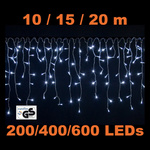 LAMPKI ZWISAJĄCE NA ZEWNĄTRZ KURTYNA ŚWIETLNA 400 LED + PILOT