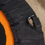 TRAMPOLINA 102 CM FITNESS SKŁADANA Z REGULOWANYM UCHWYTEM CZARNA