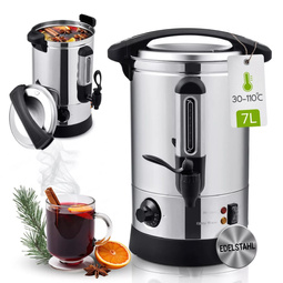 WARNIK 7L PODGRZEWACZ DO WODY PIWA WINA GRZAŃCA 1500W ZE STALI NIERDZEWNEJ