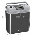 LODÓWKA TURYSTYCZNA 24L SAMOCHODOWA 12V ELEKTRYCZNA 230V PODGRZEWA CHŁODZI