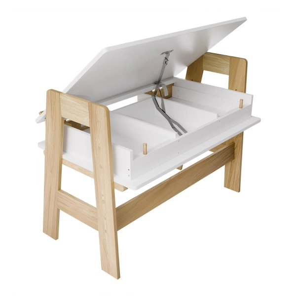 BIURKO DZIECIĘCE REGULOWANE Z SZUFLADAMI STOLIK DO NAUKI STÓŁ KREŚLARSKI