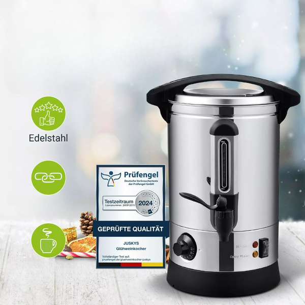 WARNIK 7L PODGRZEWACZ DO WODY PIWA WINA GRZAŃCA 1500W ZE STALI NIERDZEWNEJ