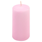 ŚWIECE STOŁOWE RÓŻOWE 24SZT 10x5CM DEKORACYJNE ŚWIECZKI WALCOWE TRADYCYJNE
