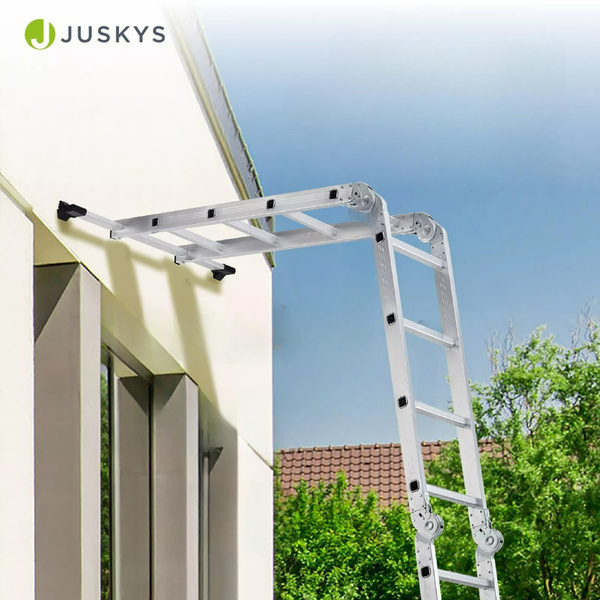 DRABINA ALUMINIOWA WIELOFUNKCYJNA 4,7M 16 STOPNI 150KG SKŁADANA