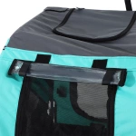 PRZYCZEPKA ROWEROWA DO ROWERU WÓZEK DLA PSA DO 20KG SKŁADANA TURKUSOWA