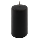 ŚWIECE STOŁOWE CZARNE 12 SZT 11,5x6CM ŚWIECZKI WALCOWE TRADYCYJNE KOLUMNOWE