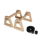 2x UCHWYTY DO POMPEK DREWNIANE PORĘCZE PARALETKI XL ANTYPOŚLIZGOWA PODSTAWA