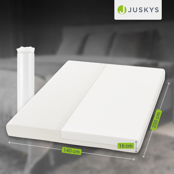 MATERAC PIANKOWY 140x200 16 CM H3 ORTOPEDYCZNY ANTYALERGICZNY MEMORY PIANKA