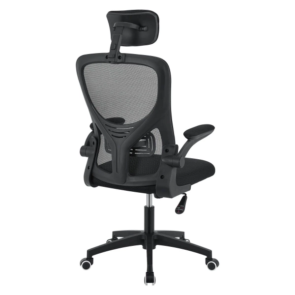 ERGONOMICZNY FOTEL BIUROWY GAMINGOWY OBROTOWY ODDYCHAJĄCY CZARNY