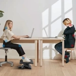 PODNÓŻEK BIUROWY Z MASAŻEM REGULACJĄ WYSOKOŚCI ERGONOMICZNY ANTYPOŚLIZGOWY