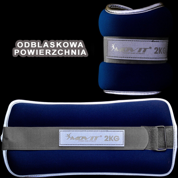 OBCIĄŻENIA NEOPRENOWE 2x 1,5 KG NA RĘCE NOGI KOSTKI CIĘŻARKI OBCIĄŻNIKI