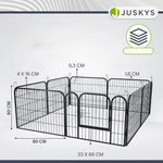 KOJEC DLA PSA KOTA KRÓLIKA ZWIERZĄT METALOWY WYBIEG KLATKA ZAGRODA SKŁADANA