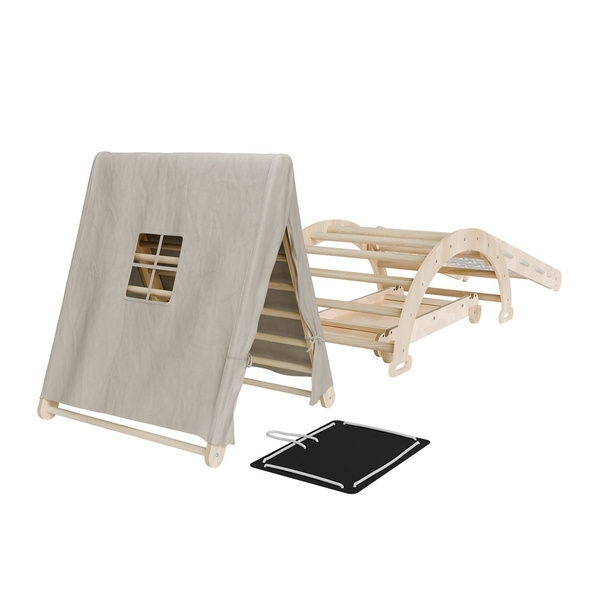 ZESTAW WSPINACZKOWY PLAC ZABAW DO DOMU DLA DZIECI BUJAK ZJEŻDŻALNIA ŚCIANKA