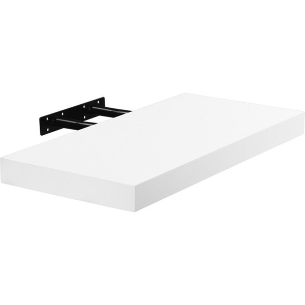 2x BIAŁA PÓŁKA NAŚCIENNA WISZĄCA Z UKRYTYMI MOCOWANIAMI VOLATO 70 CM