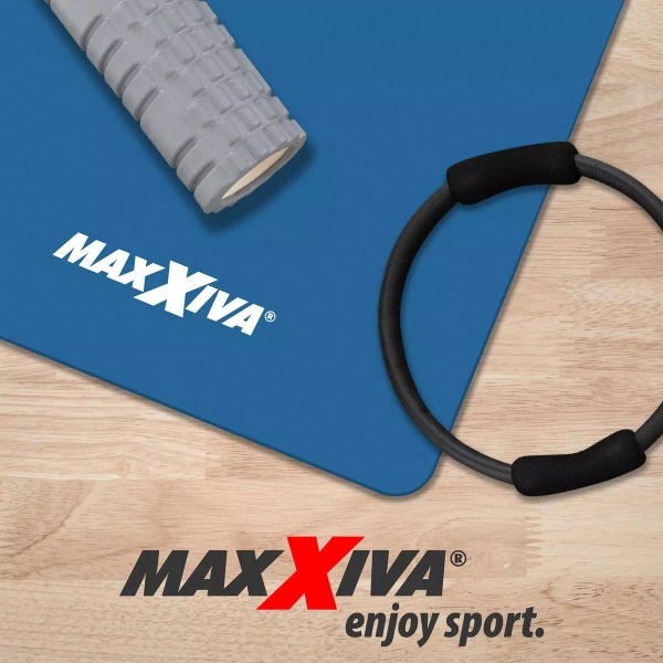 MAXXIVA NIEBIESKA MATA PIANKOWA 190x60x1,5cm DO ĆWICZEŃ / JOGI / FITNESS