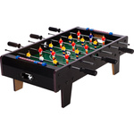 CZARNA MINI GRA PIŁKARZYKI 70x37x25 CM STÓŁ PIŁKARSKI
